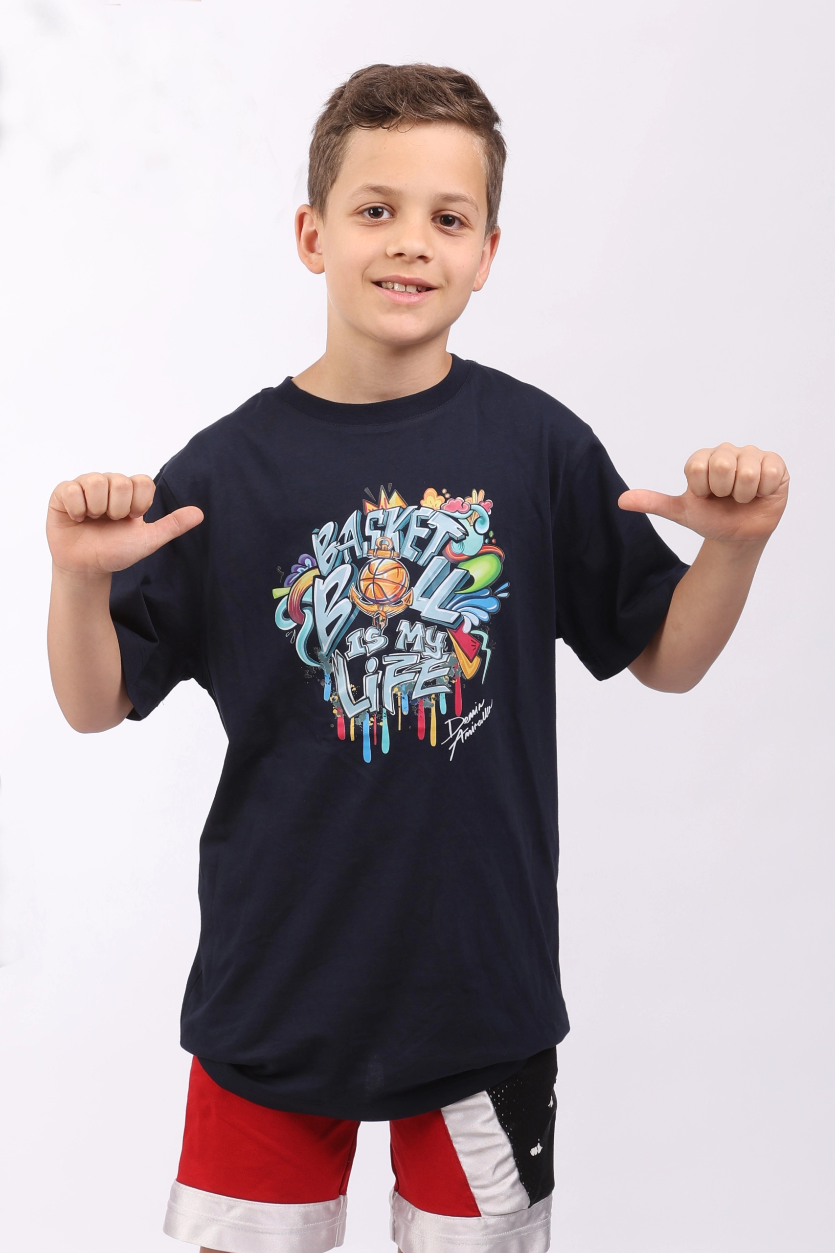 Demir Amiraller SK – Basic Grafiti baskılı t-shirt