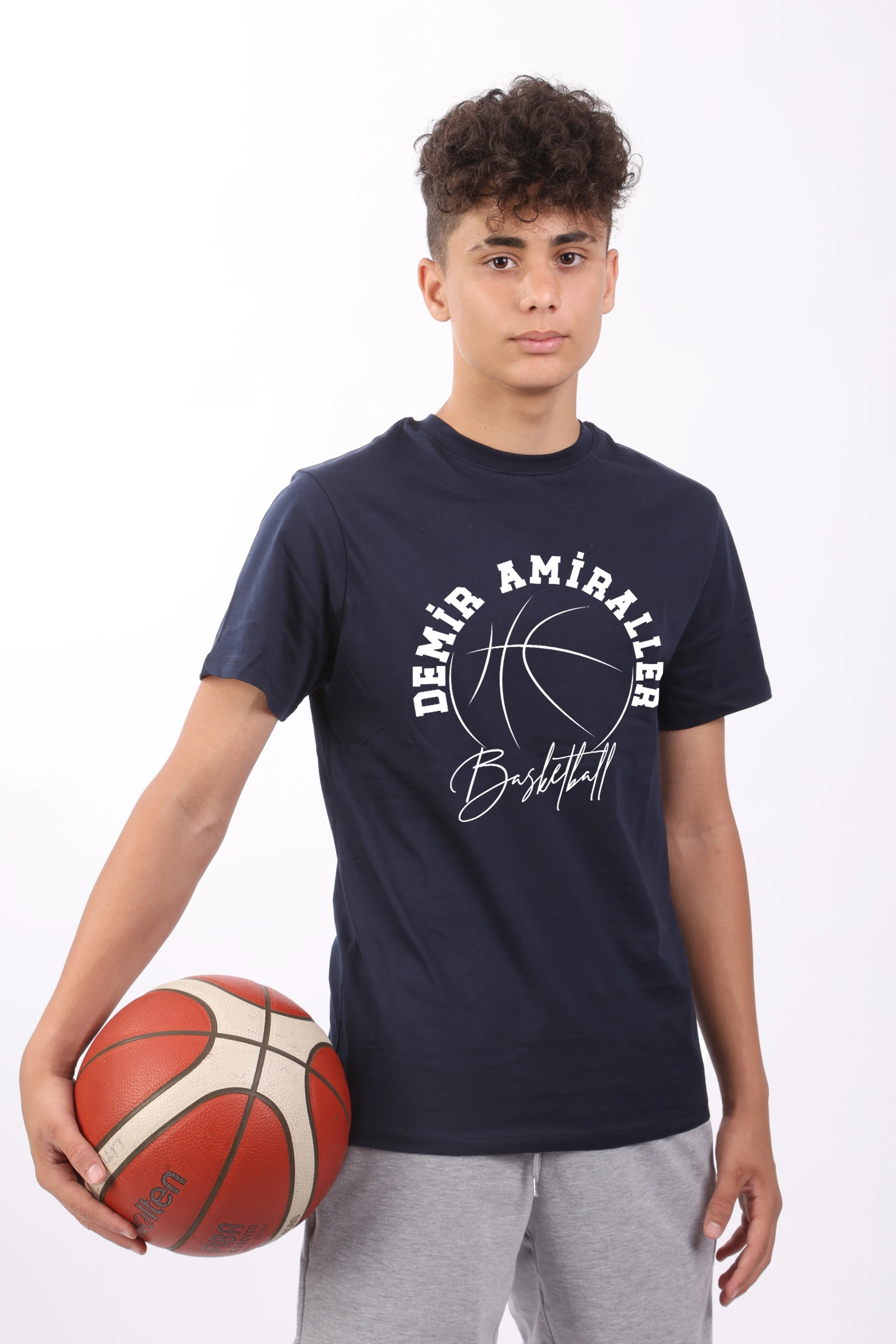Demir Amiraller SK- Lacivert baskılı t-shirt